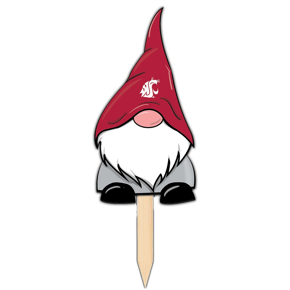 Washington State Cougars Gnome Yard Stake