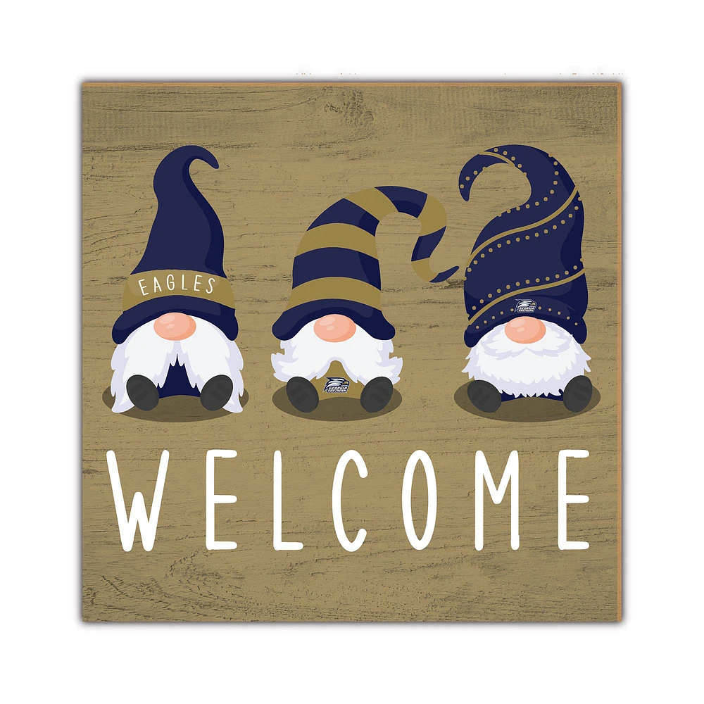 Georgia Southern Eagles 10'' x 10'' Welcome Gnomes Sign