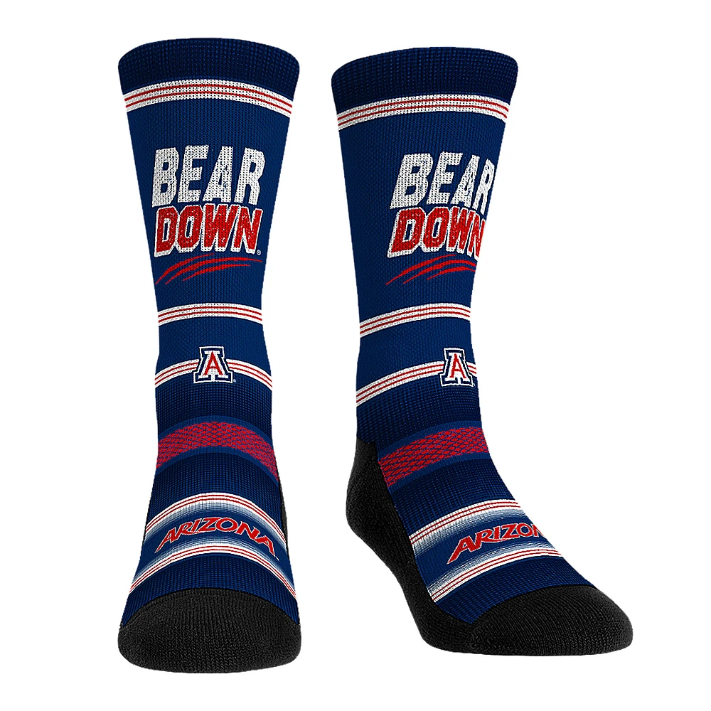 Rock Em Socks Arizona Wildcats Team Slogan Crew Socks