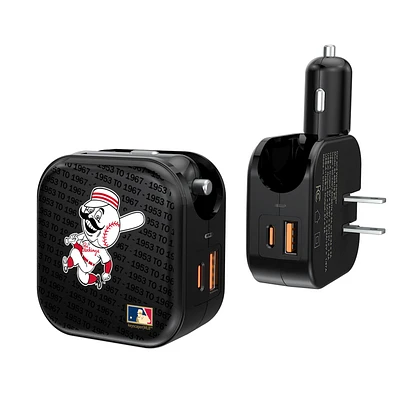 Cincinnati Reds Team Dual Port USB Car & Home Charger
