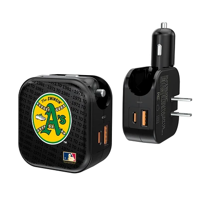 Athletics Team Logo Dual Port USB Car & Home Charger
