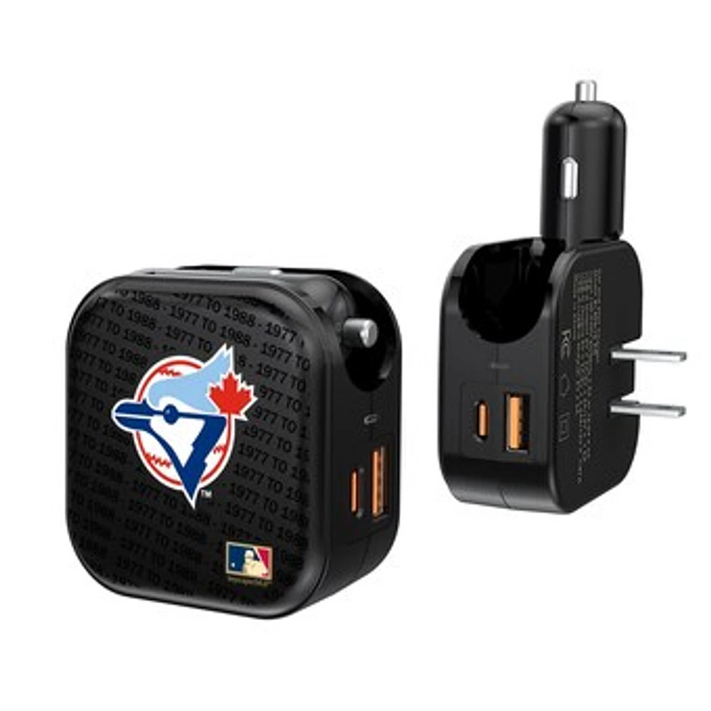 Toronto Blue Jays Team Dual Port USB Car & Home Charger