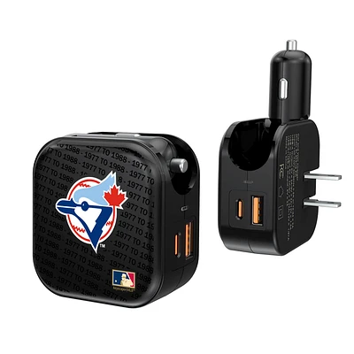 Toronto Blue Jays Team Dual Port USB Car & Home Charger