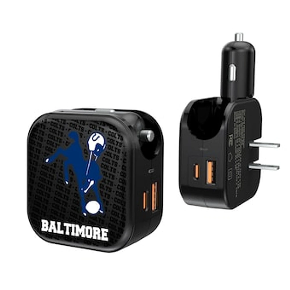 Baltimore Colts Team Logo Dual Port USB Car & Home Charger