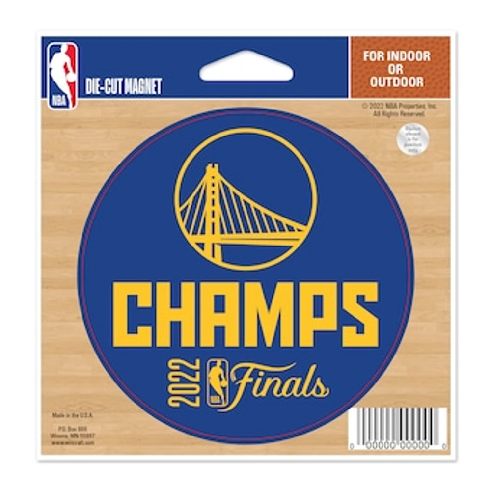 WinCraft Golden State Warriors 2022 NBA Finals Champions 4.5'' x 6'' Indoor/Outdoor Vinyl Magnet