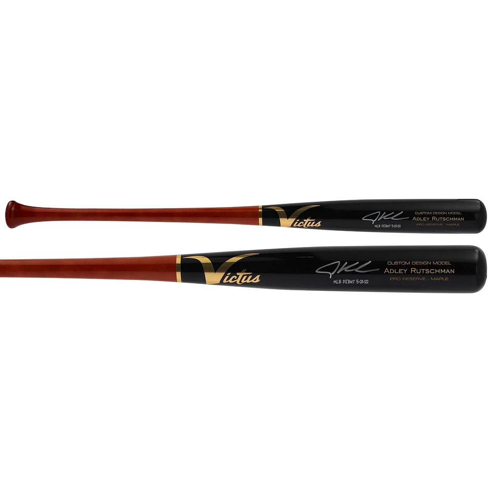 Adley Rutschman Baltimore Orioles Autographed Victus Game Model Bat with "MLB Debut 5-21-22" Inscription