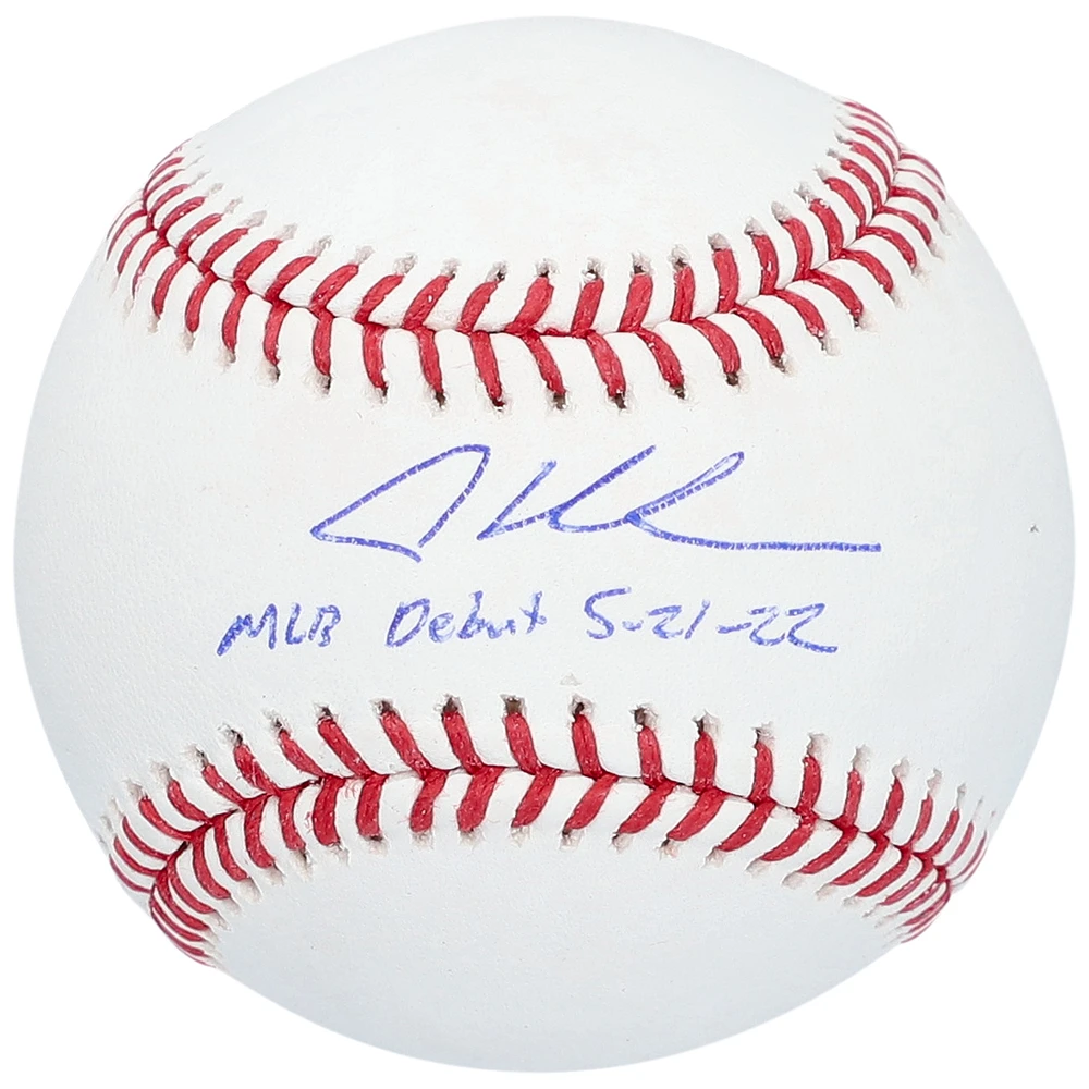 Adley Rutschman Baltimore Orioles Autographed Baseball with "MLB Debut 5-21-22" Inscription