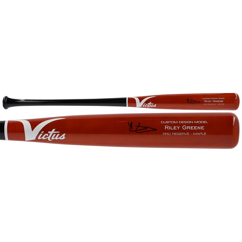 Riley Greene Detroit Tigers Autographed Victus Game Model Bat