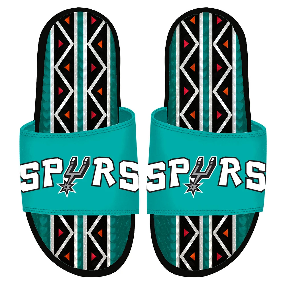 ISlide Black San Antonio Spurs 2022/23 City Edition Gel Slide Sandals