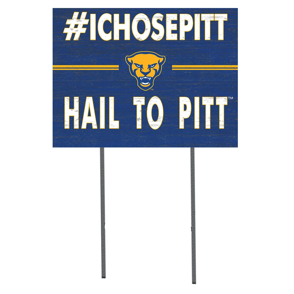 Pitt Panthers 18'' x 24'' I Chose Lawn Sign