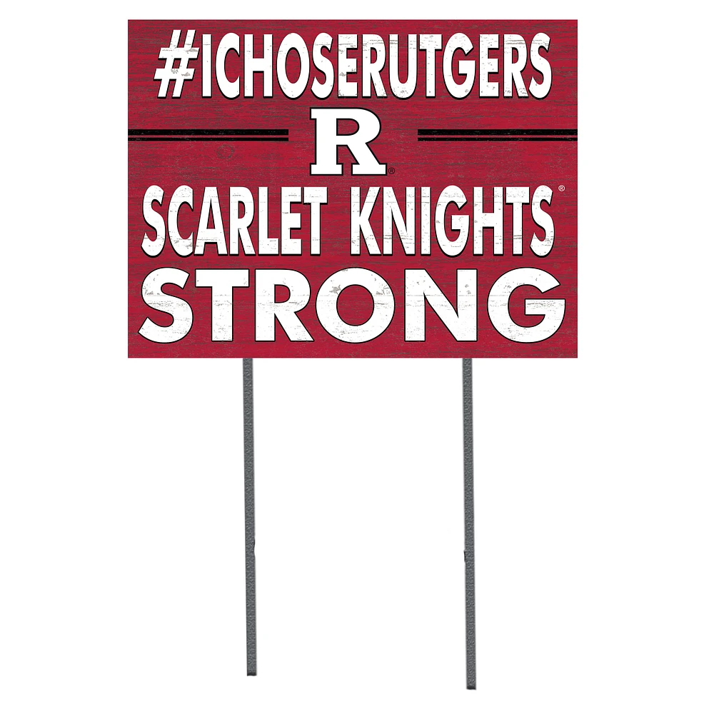 Rutgers Scarlet Knights 18'' x 24'' I Chose Lawn Sign