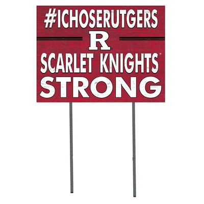 Rutgers Scarlet Knights 18'' x 24'' I Chose Lawn Sign