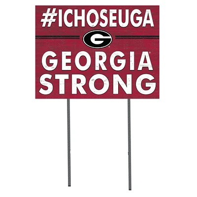 Georgia Bulldogs 18'' x 24'' I Chose Lawn Sign