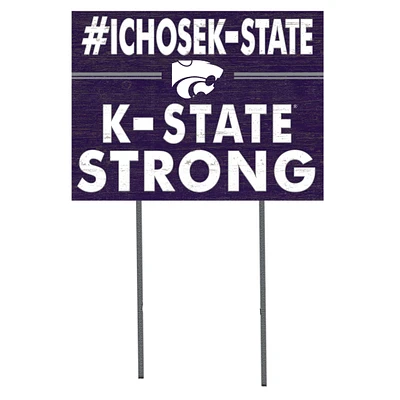 Kansas State Wildcats 18'' x 24'' I Chose Lawn Sign