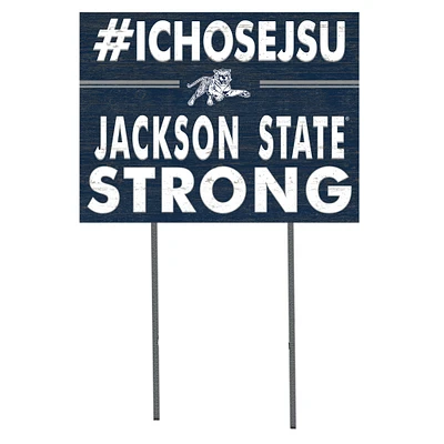 Jackson State Tigers 18'' x 24'' I Chose Lawn Sign