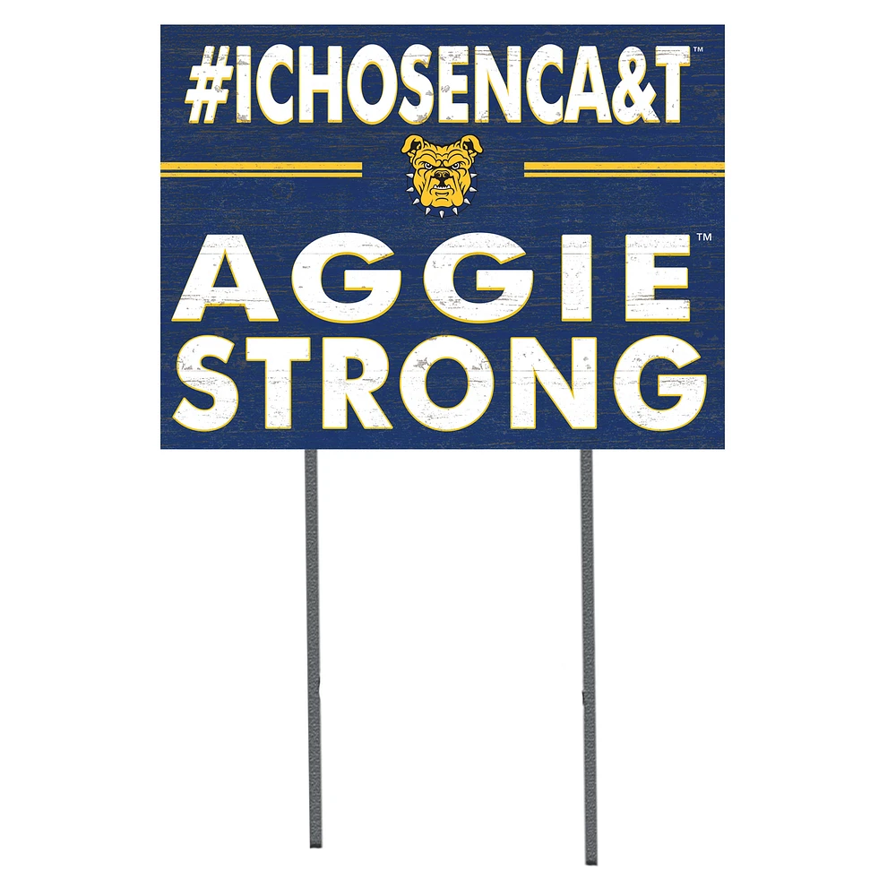 North Carolina A&T Aggies 18'' x 24'' I Chose Lawn Sign