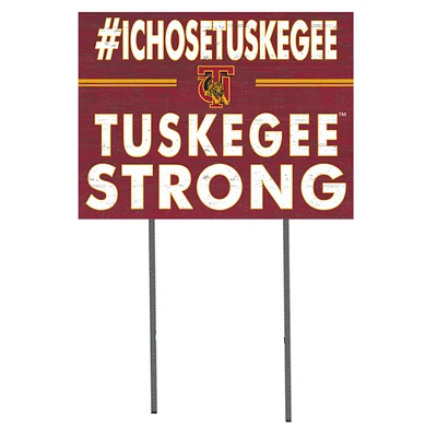 Tuskegee Golden Tigers 18'' x 24'' I Chose Lawn Sign