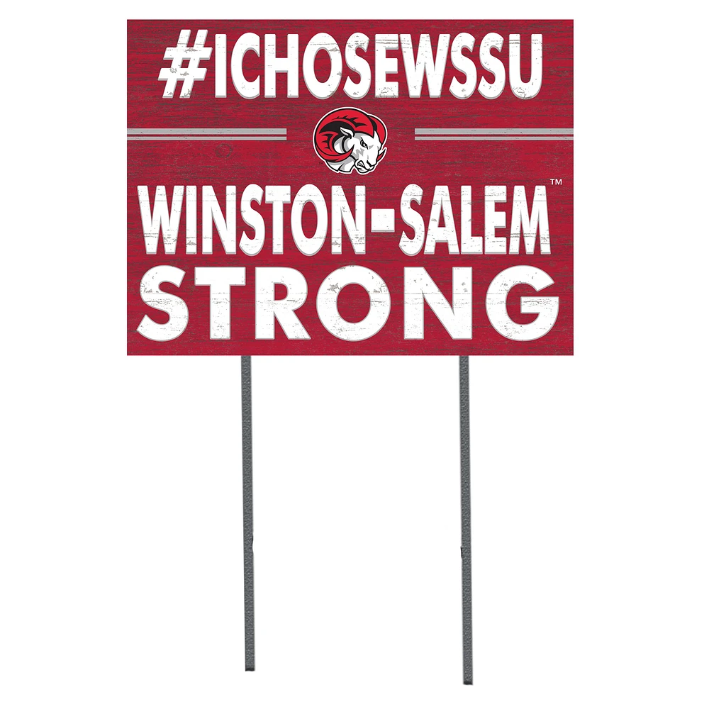 Winston-Salem State Rams 18'' x 24'' I Chose Lawn Sign