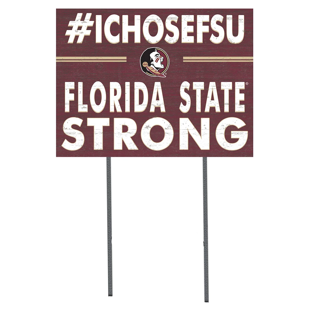 Florida State Seminoles 18'' x 24'' I Chose Lawn Sign