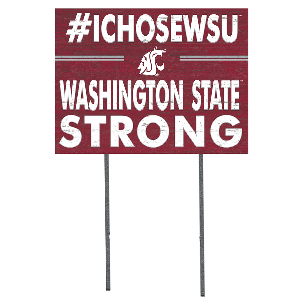 Washington State Cougars 18'' x 24'' I Chose Lawn Sign