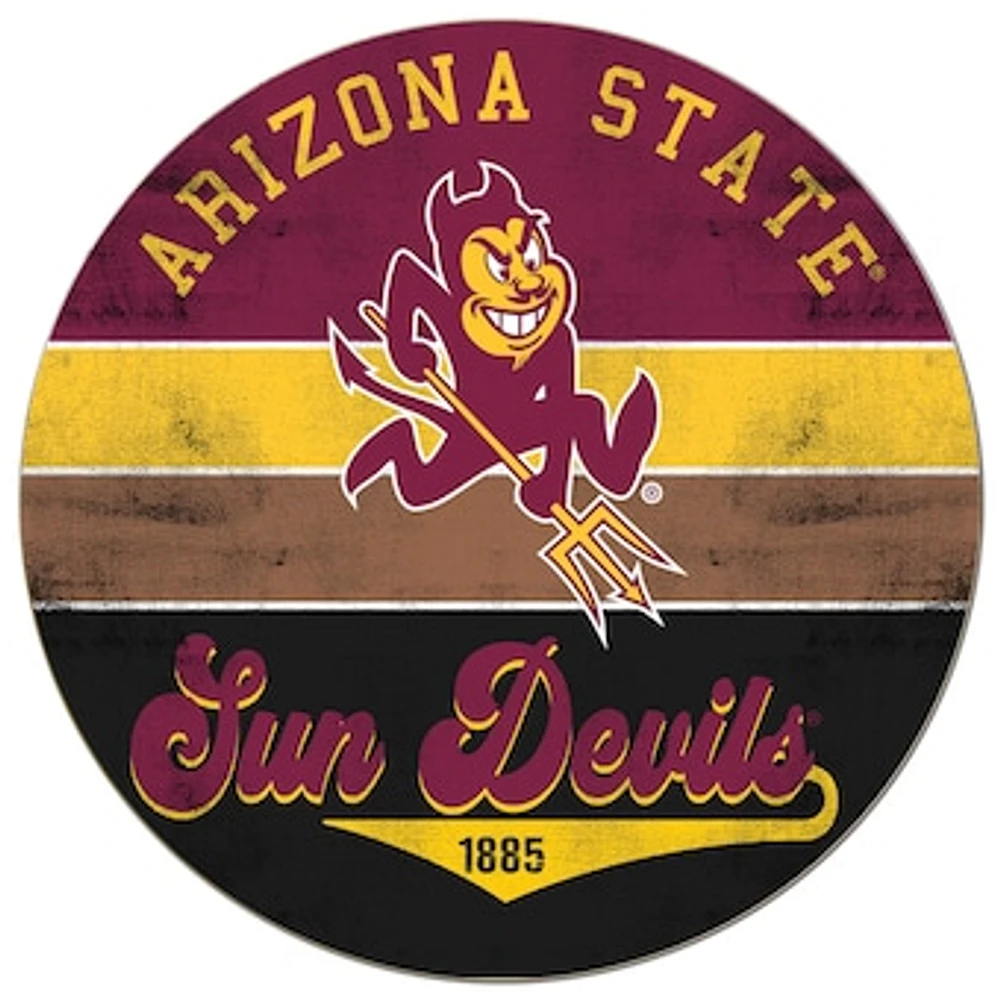 Arizona State Sun Devils 20'' x 20'' Retro Logo Circle Sign