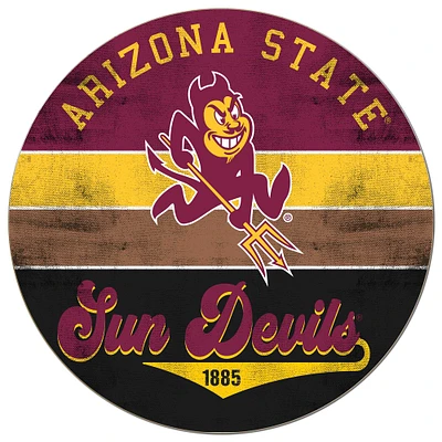 Arizona State Sun Devils 20'' x 20'' Retro Logo Circle Sign