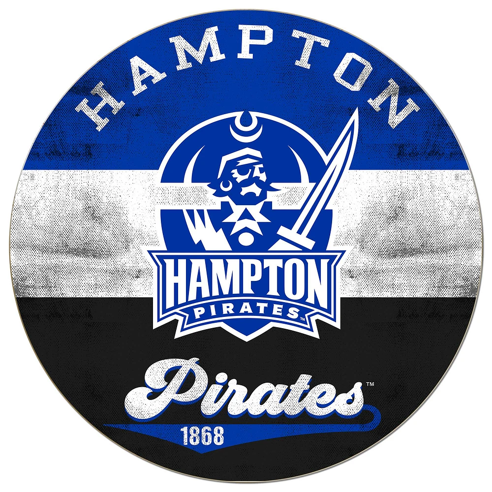Hampton Pirates 20'' x 20'' Retro Logo Circle Sign