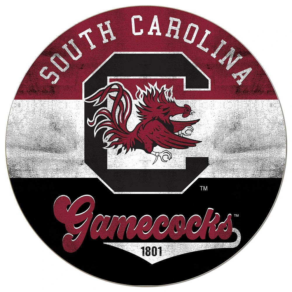 South Carolina Gamecocks 20'' x 20'' Retro Logo Circle Sign