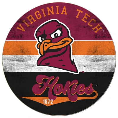 Virginia Tech Hokies 20'' x 20'' Retro Logo Circle Sign