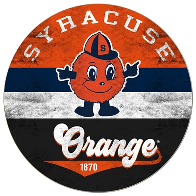 Syracuse Orange 20'' x 20'' Retro Logo Circle Sign