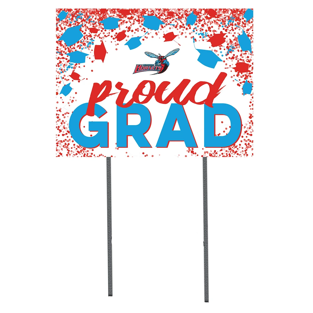 Delaware State Hornets 18'' x 24'' Grad Yard Sign