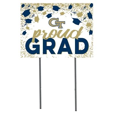 Georgia Tech Yellow Jackets 18'' x 24'' Grad Yard Sign