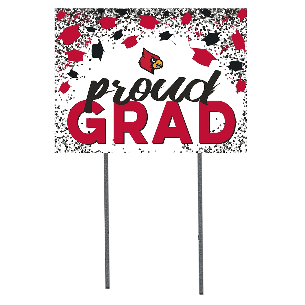 Louisville Cardinals 18'' x 24'' Grad Yard Sign
