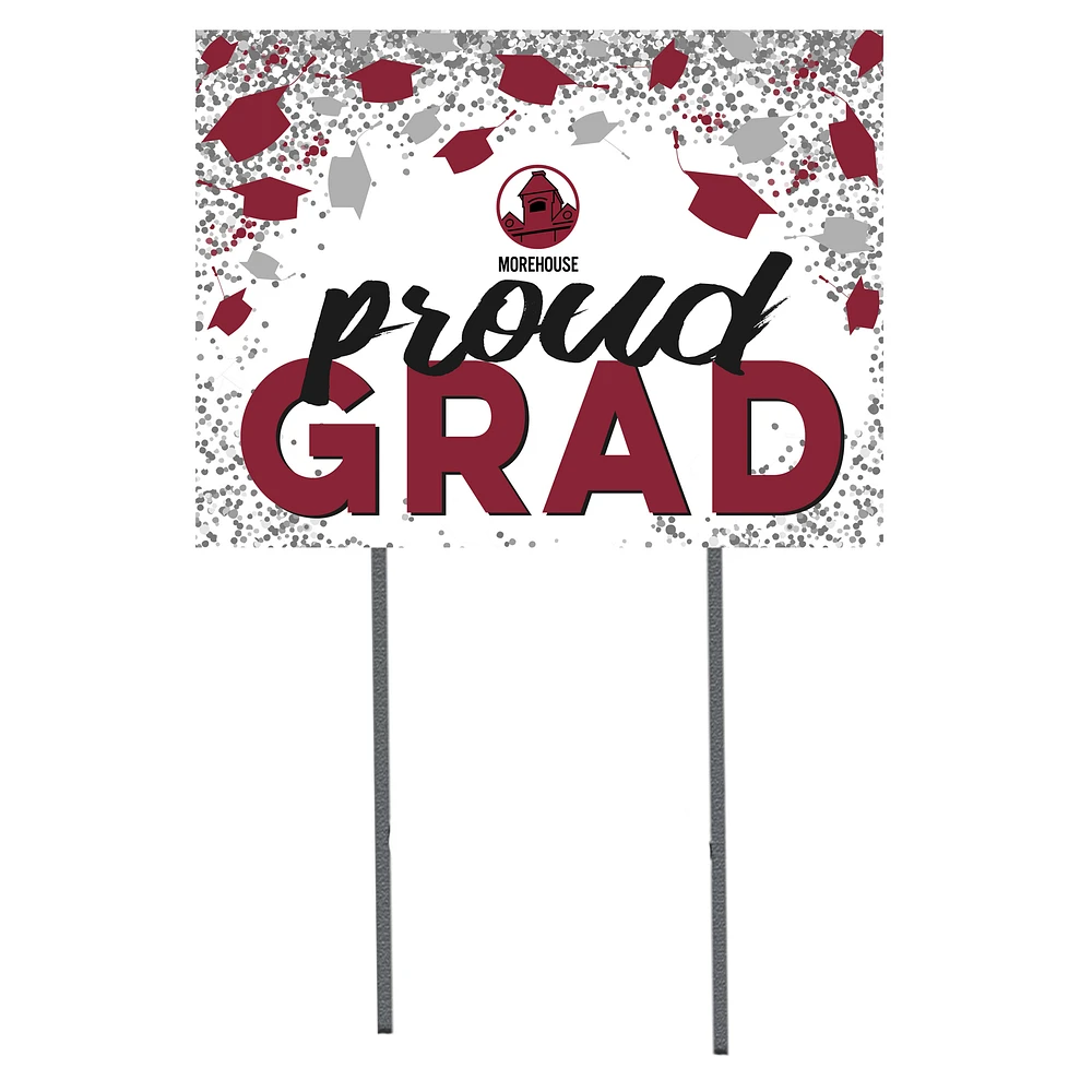 Morehouse Maroon Tigers 18'' x 24'' Grad Yard Sign