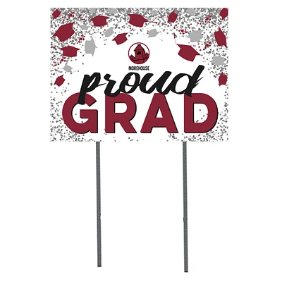 Morehouse Maroon Tigers 18'' x 24'' Grad Yard Sign