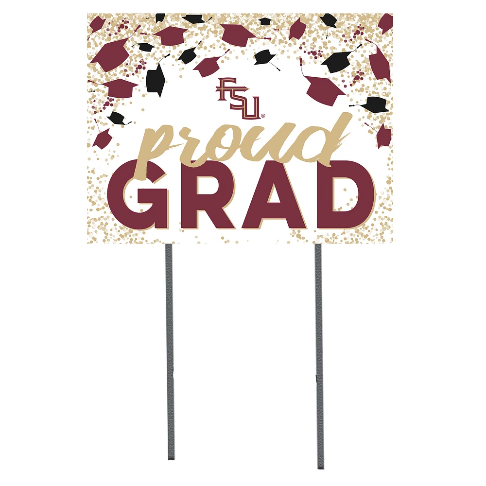 Florida State Seminoles 18'' x 24'' Grad Yard Sign