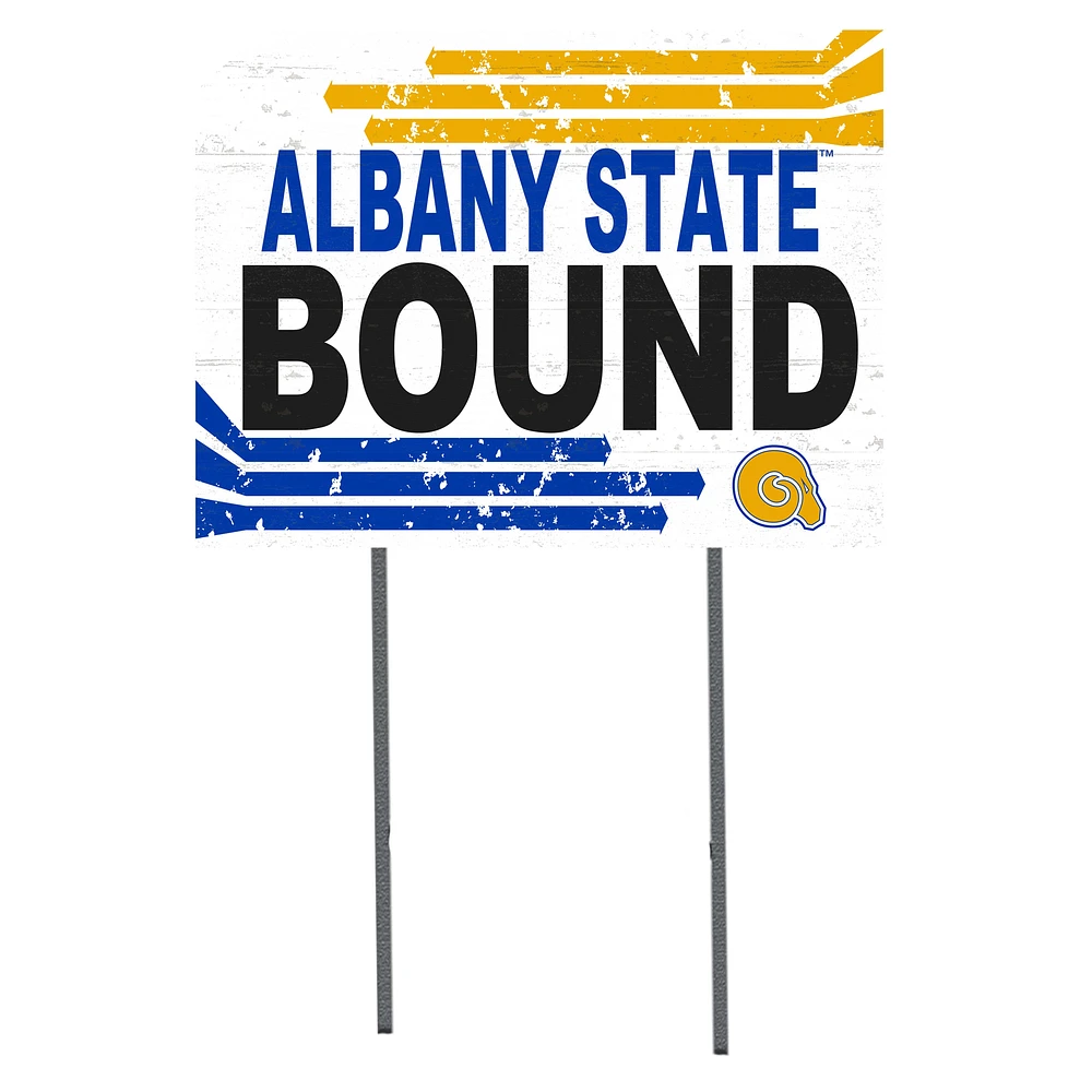 Albany State Golden Rams 18'' x 24'' Bound Yard Sign