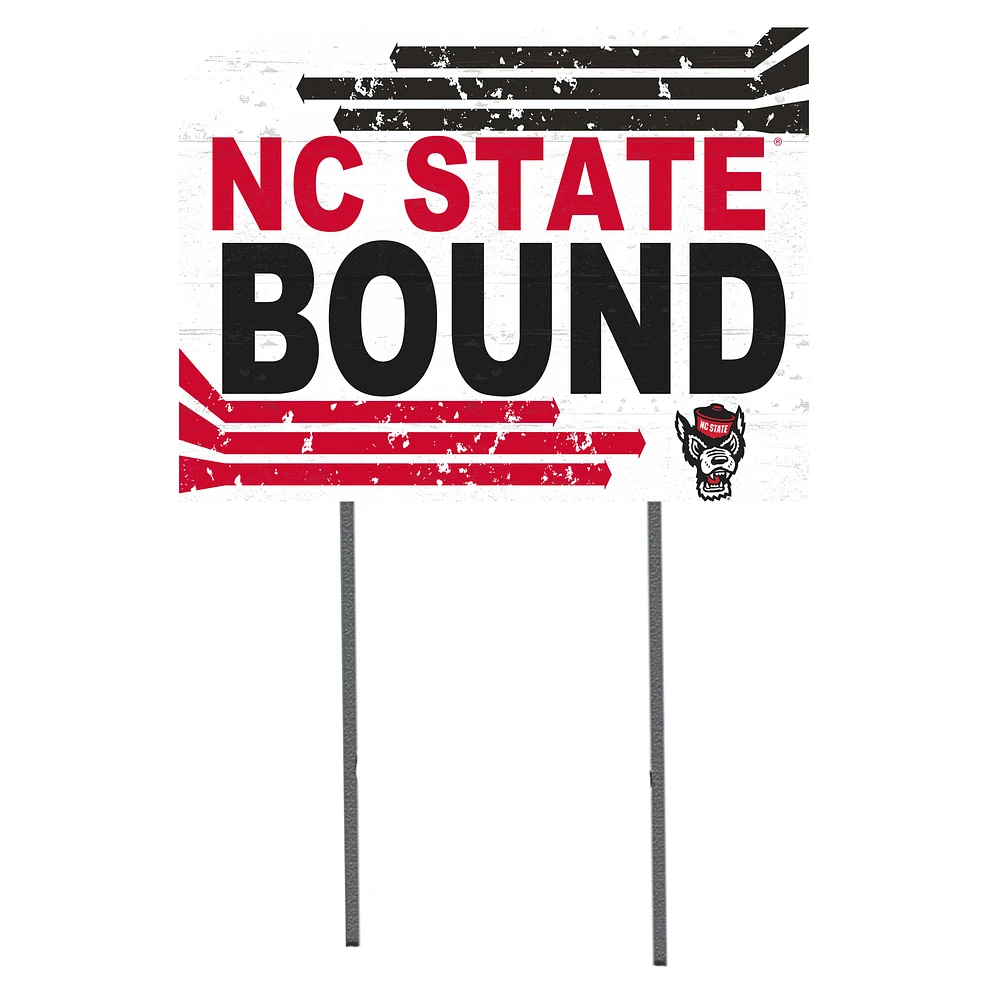 NC State Wolfpack 18'' x 24'' Bound Yard Sign