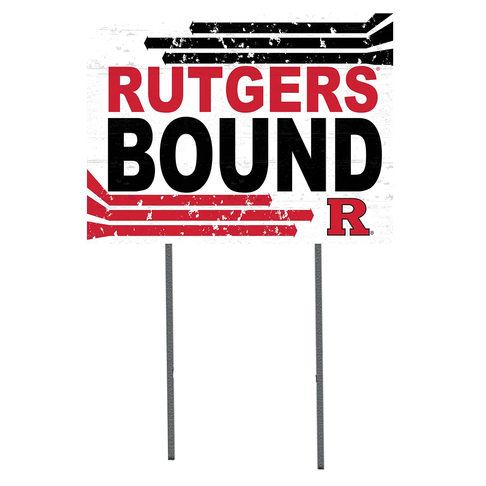 Rutgers Scarlet Knights 18'' x 24'' Bound Yard Sign