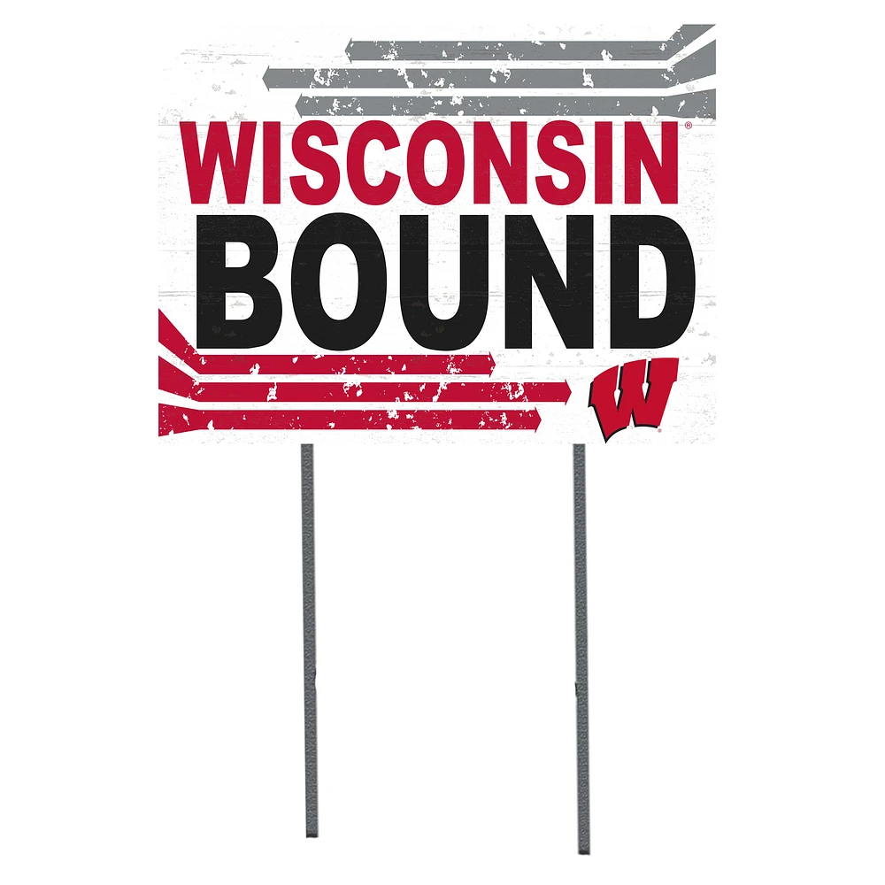 Wisconsin Badgers 18'' x 24'' Bound Yard Sign