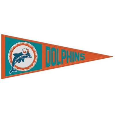 WinCraft Miami Dolphins 13" x 32" Retro Logo Pennant