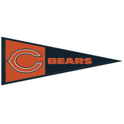 WinCraft Chicago Bears 13" x 32" Wool Primary Logo Pennant