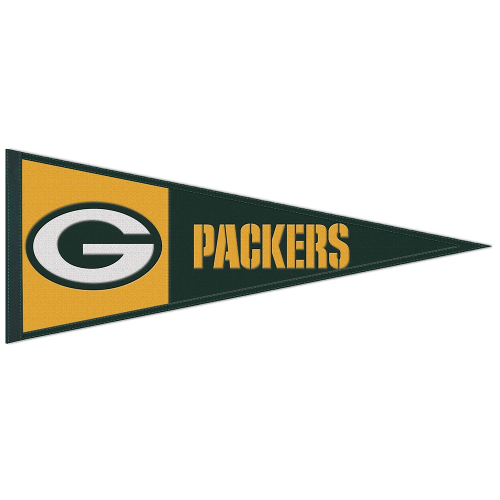WinCraft Green Bay Packers 13" x 32" Wool Primary Logo Pennant
