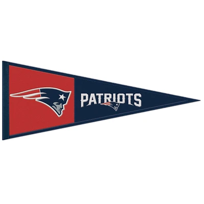 WinCraft New England Patriots 13" x 32" Wool Primary Logo Pennant