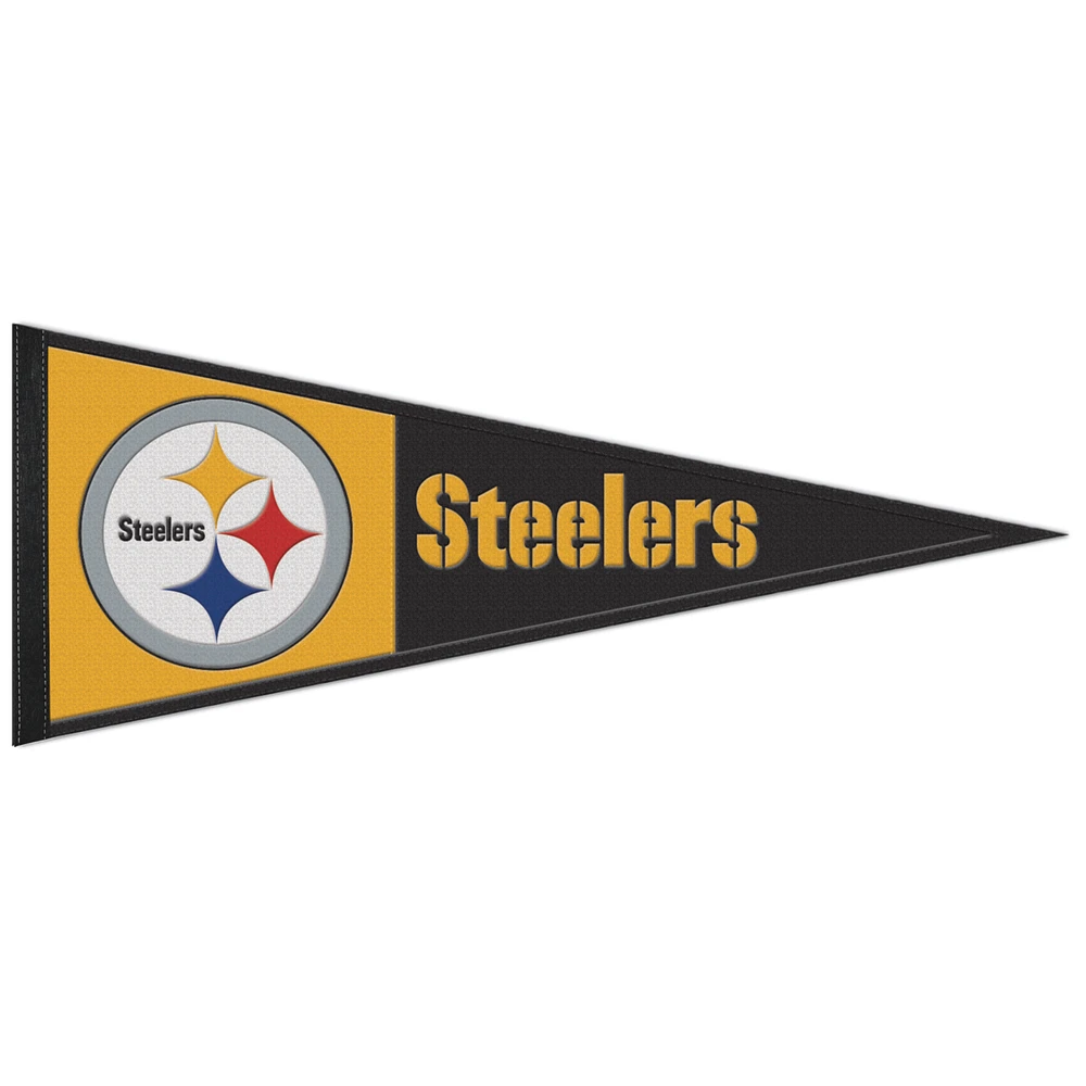 WinCraft Pittsburgh Steelers 13" x 32" Wool Primary Logo Pennant