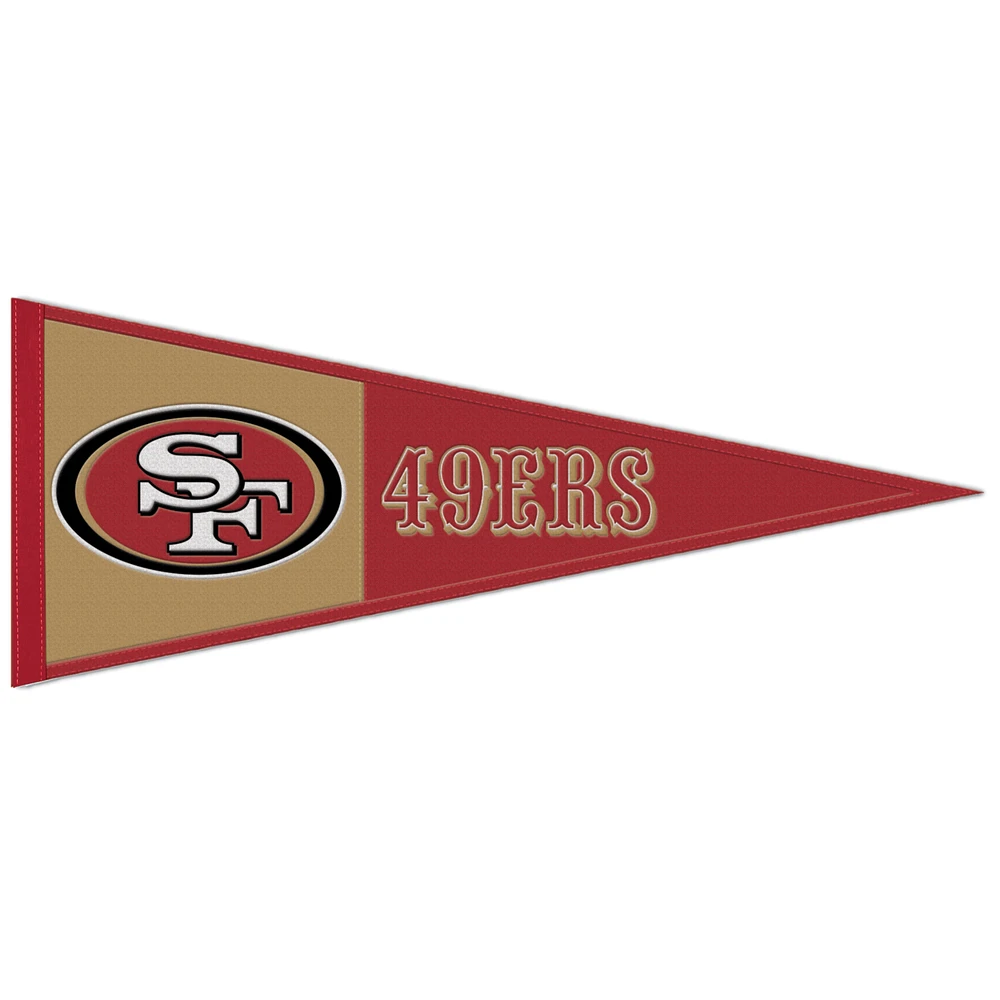 WinCraft San Francisco 49ers 13" x 32" Wool Primary Logo Pennant
