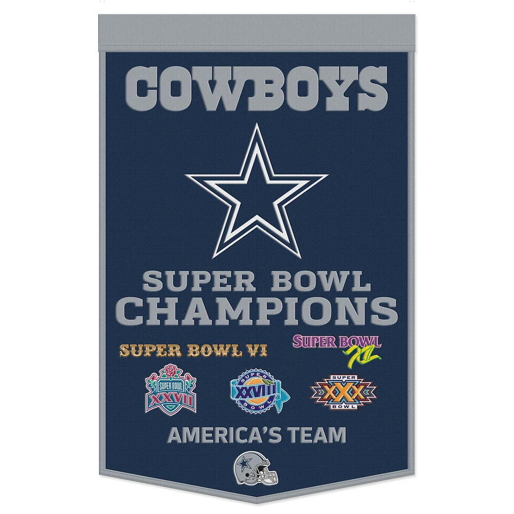 WinCraft Dallas Cowboys 24" x 38" Championship Banner