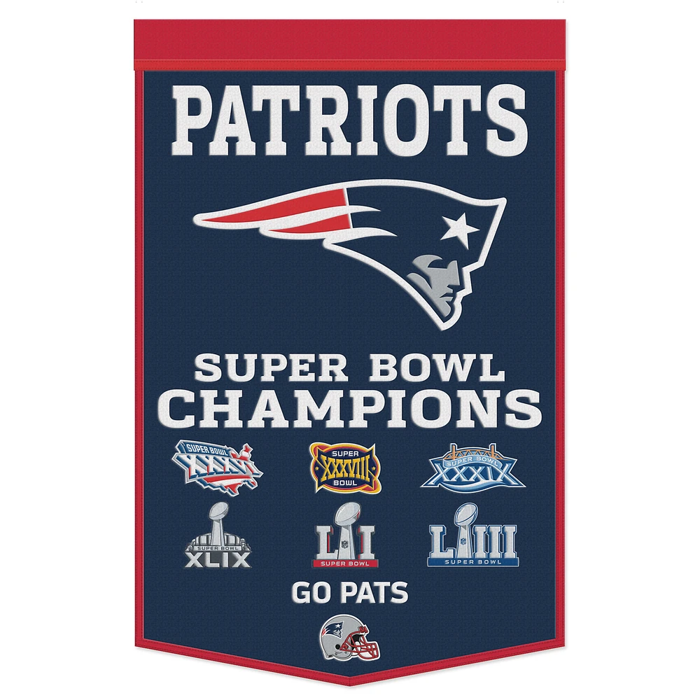 WinCraft New England Patriots 24" x 38" Championship Banner