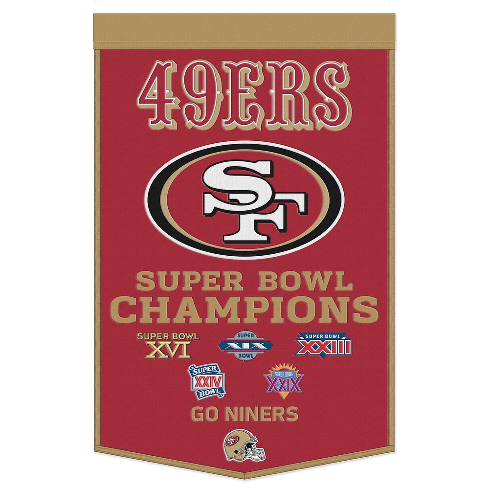 WinCraft San Francisco 49ers 24" x 38" Championship Banner