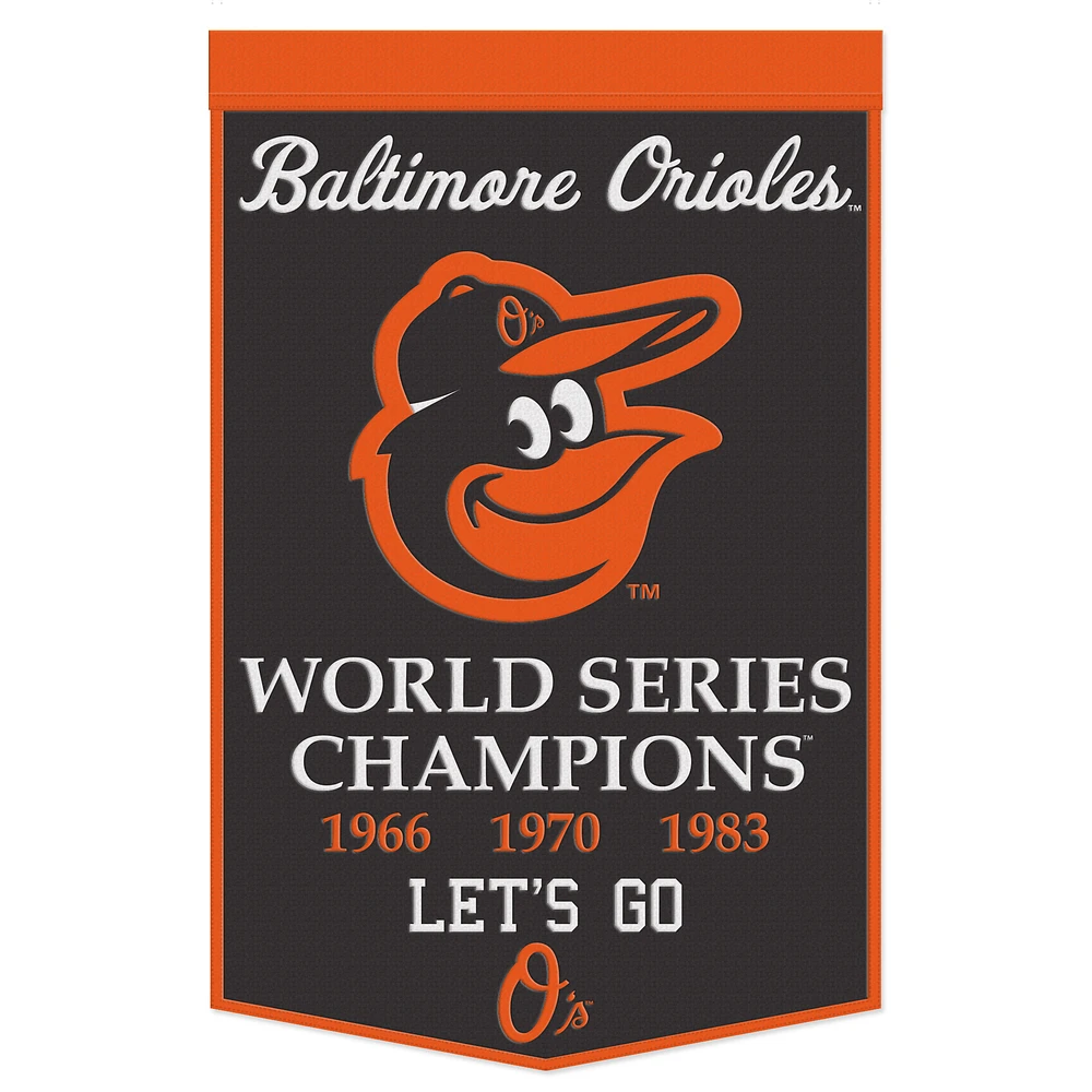 WinCraft Baltimore Orioles 24" x 38" Championship Banner